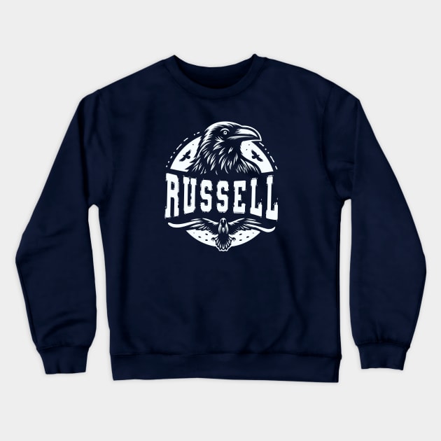 Russell - Crow Crewneck Sweatshirt by Trendsdk